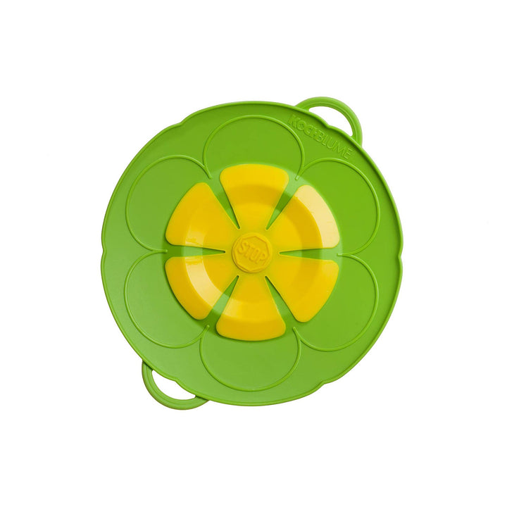 Kochblume das Original, Silikon Überkochschutz für Töpfe und Pfannen, Mikrowellen-Deckel, Spritzschu