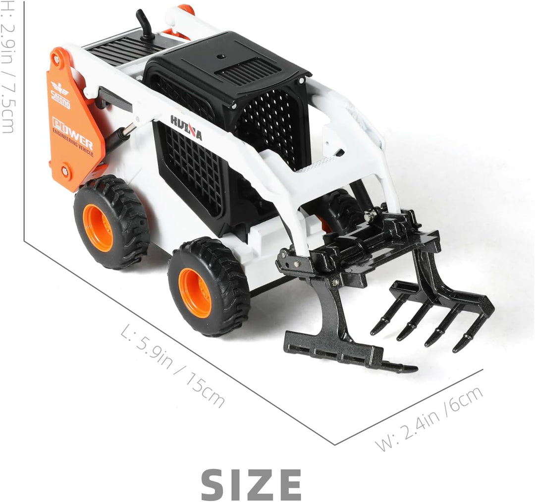 Bagger Spielzeug, 1/50 Kinder 2-in-1 Modell (Gabelstapler), Gabelstapler