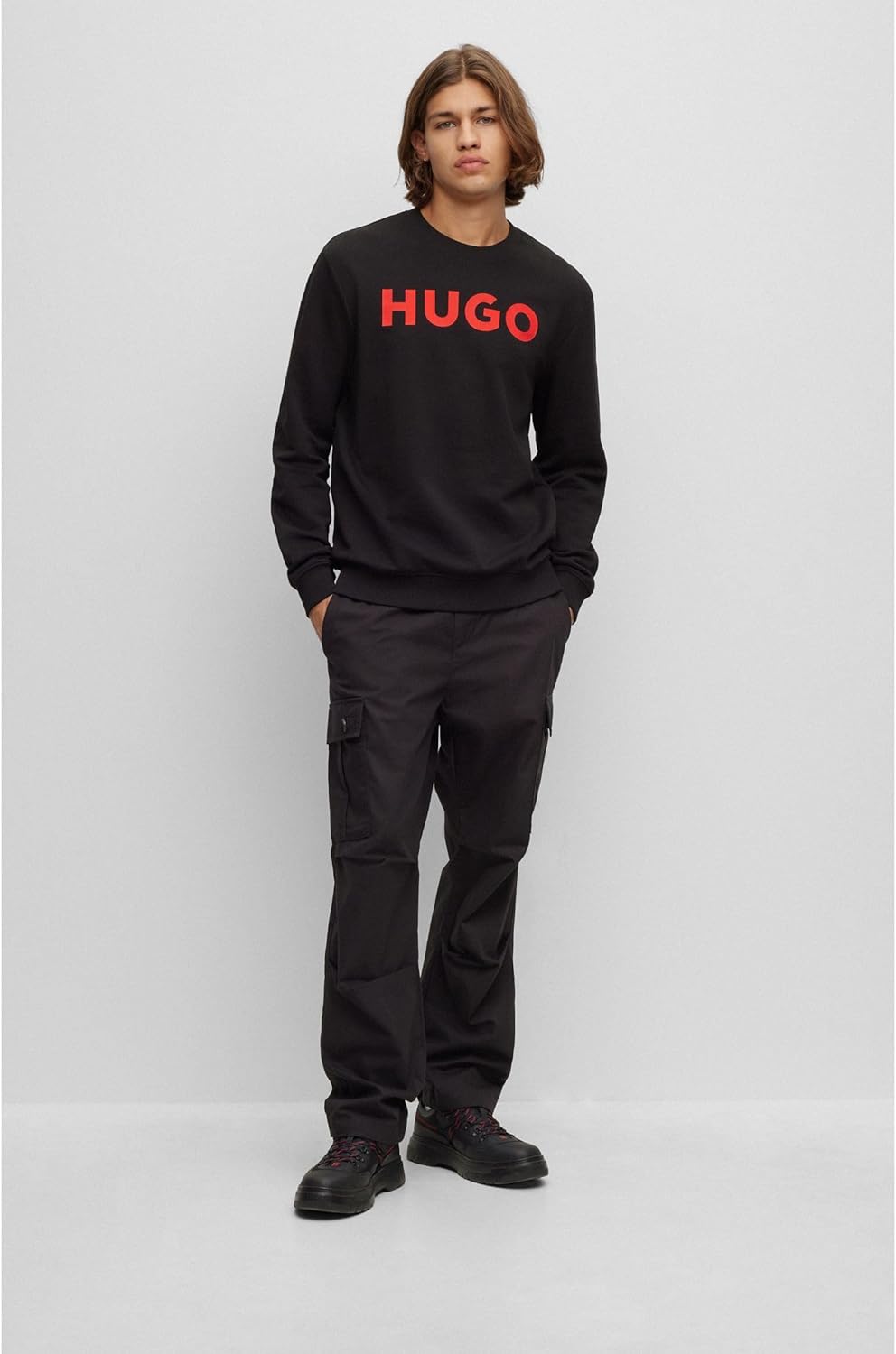 HUGO Herren Dem Sweatshirt M Black1, M Black1