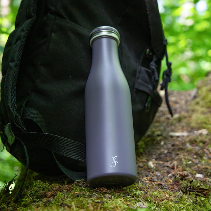 LURCH Isolierflasche aus Edelstahl 0,5 l in dusty purple – Die Trinkflasche für unterwegs, Dusty Pur