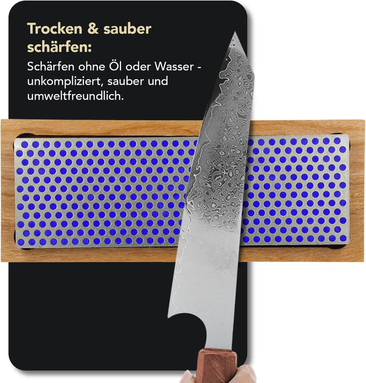 DMT Diamant-Schärfstein grob mit Hartholzbox, 15.2 cm / 6 Zoll, 1 Stück, W6C 15.2 cm / 6 Zoll Grob,
