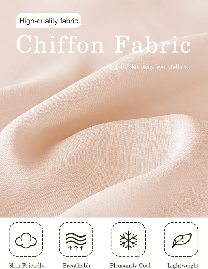 BEAUTELICATE Chiffon Schal Stola Damen Festlich Elegante Tücher Schultertuch Stola für Abendkleider