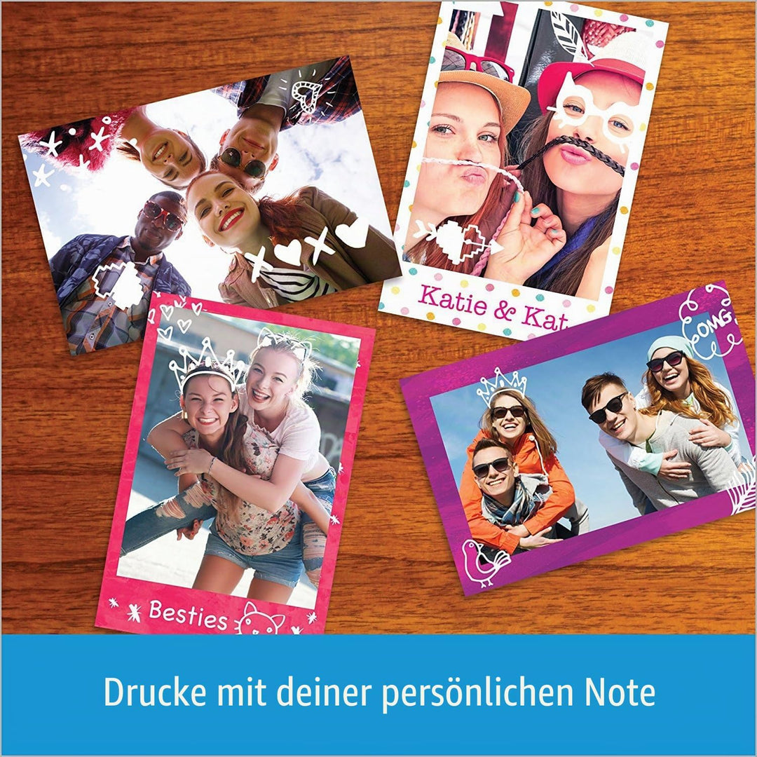 HP Sprocket Mobiler Fotodrucker (Drucken ohne Tinte, Bluetooth, 5 x 7,6 cm Ausdrucke) weiss nur Foto