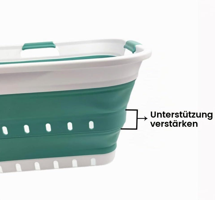 SAMMART 42L Faltbarer Wäschekorb aus Kunststoff – Faltbarer Pop-Up-Aufbewahrungsbehälter/Organizer –
