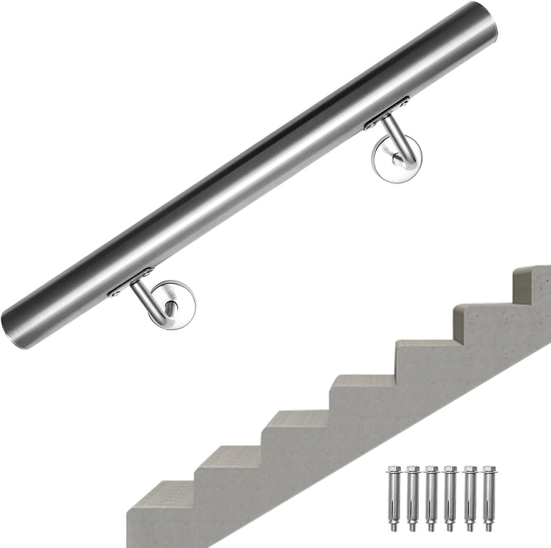 Lospitch Treppengeländer Edelstahl Handlauf Geländer Wandhandlauf Wand Treppe für Innen & Aussen ink