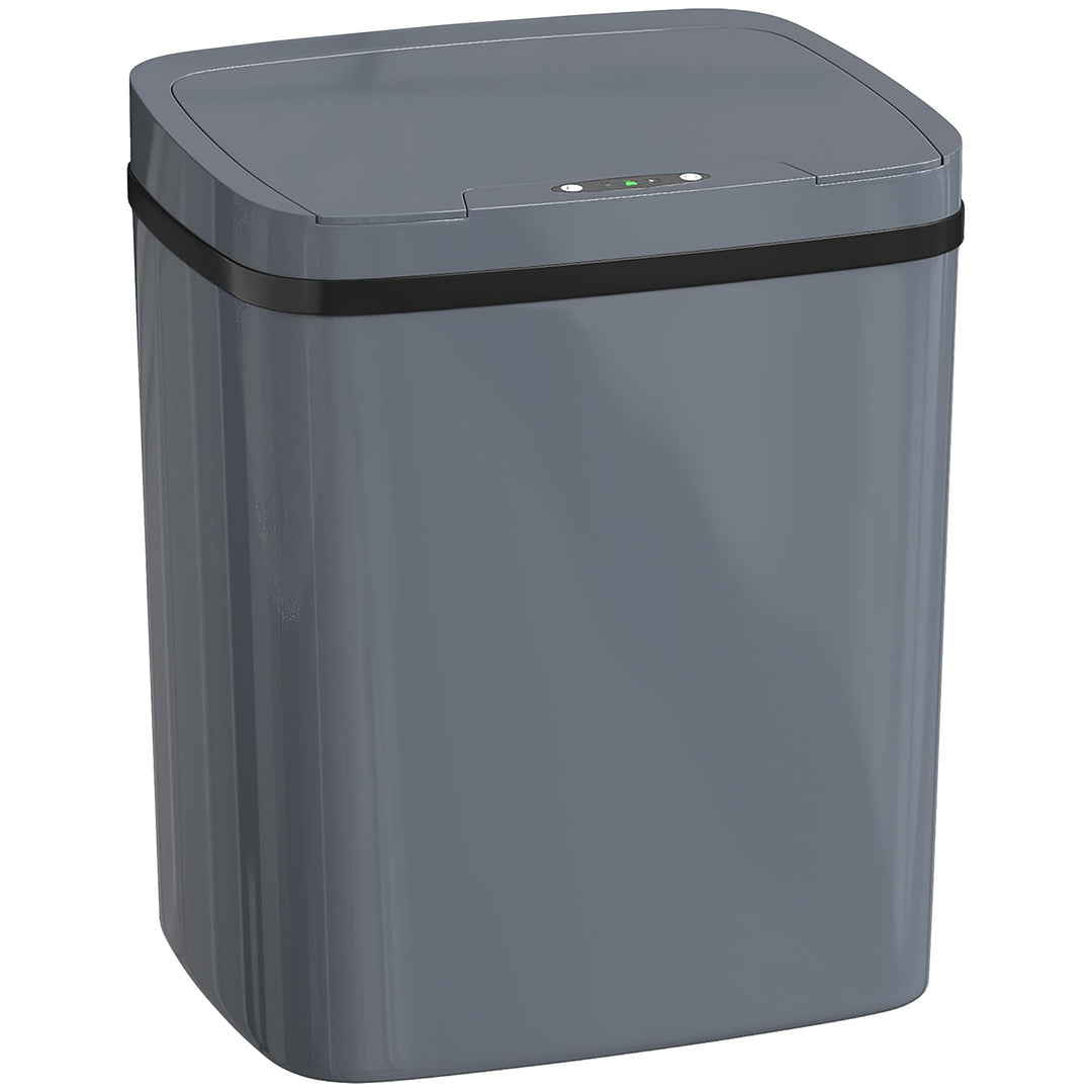 HOMCOM Sensor Mülleimer 15L Automatischer Mülleimer mit zwei Öffnungsmodi, Abfalleimer Müllbehälter