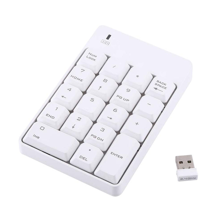 Cuifati 2.4G Wireless USB Ziffernblock Ziffernblock Nr. 18 Tasten Laptop PC Neue, Leichtgewichtige k