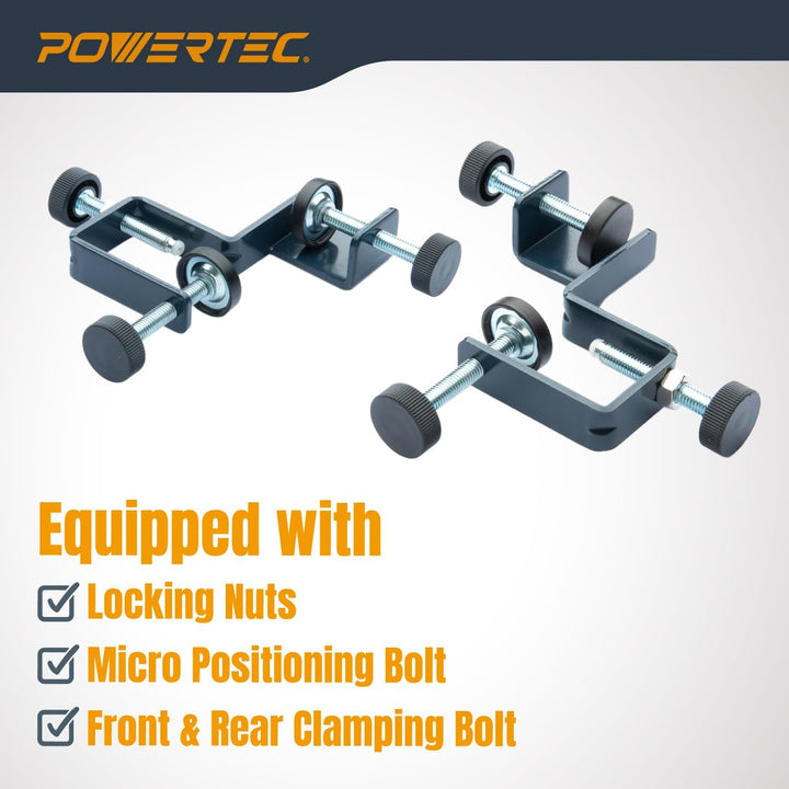 POWERTEC 71181 Schubladen-Front-Installationsklemmen | Schrank-Hardware-Vorrichtung | Schubladen-Vor