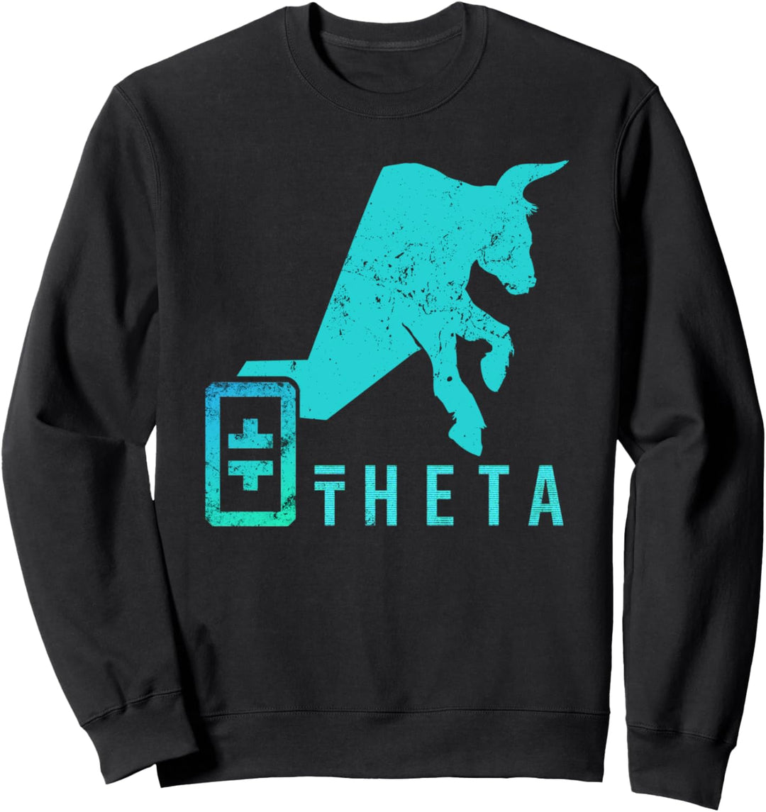 Theta to the Moon Tee, THETA Crypto Coin Bullrun Blockchain Sweatshirt