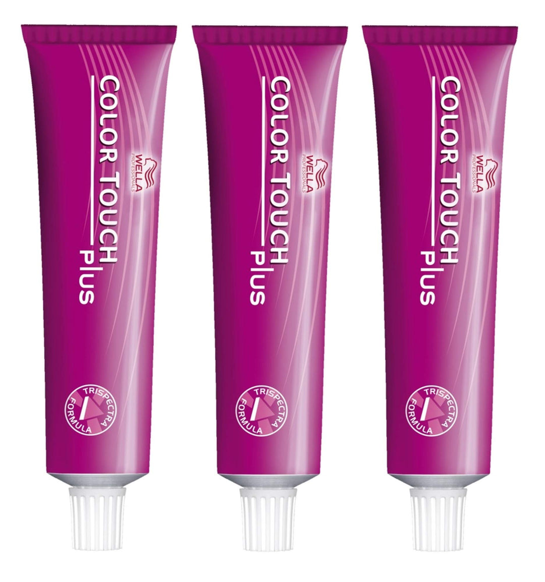 3er Wella Professionals Color Touch Plus 55/07 Hellbraun Intensiv Natur Braun 60 ml braun 60 ml (3er