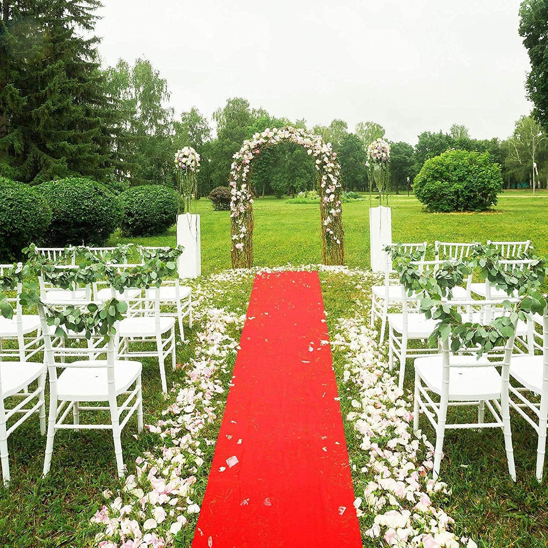 uyoyous Roter Teppich,1 x 10 m Hochzeits-Läufer Event Teppich 2mm Red Carpet Gangläufer roter Teppic