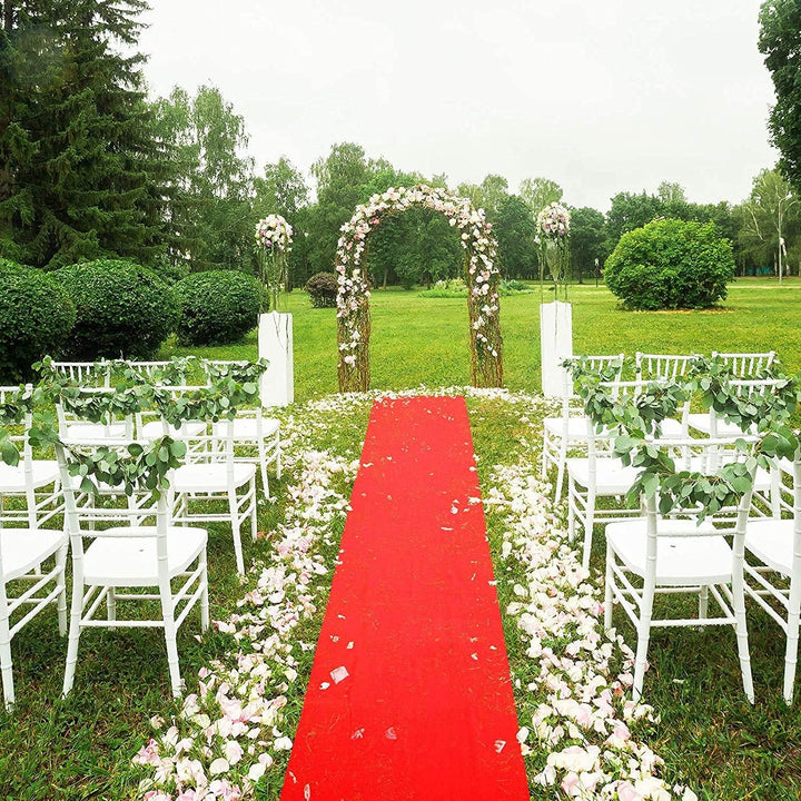 uyoyous Roter Teppich,1 x 10 m Hochzeits-Läufer Event Teppich 2mm Red Carpet Gangläufer roter Teppic