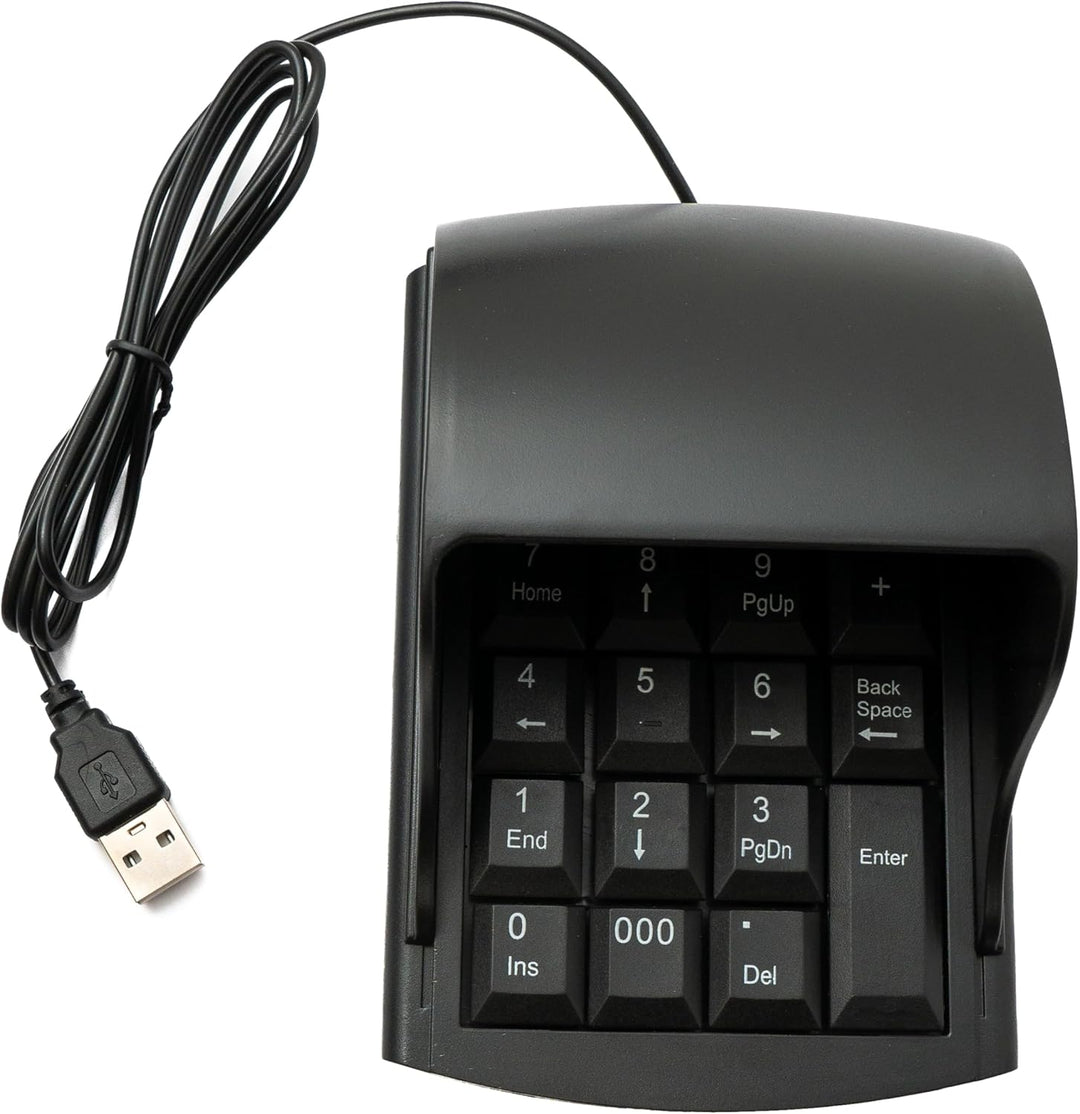 System-S Numpad Ziffernblock Anti Peeping 19 Tasten USB 2.0 Typ A Tastatur mit Sichtschutz