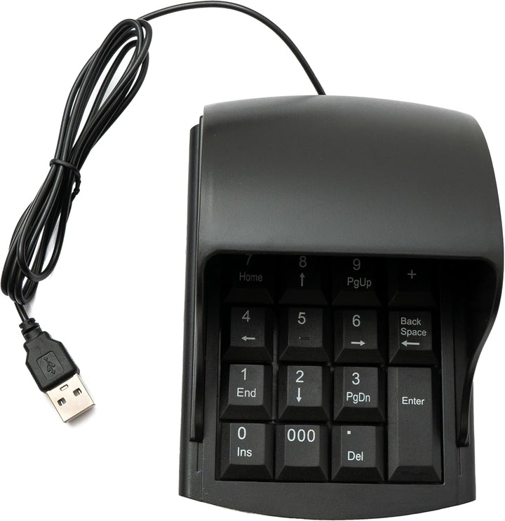 System-S Numpad Ziffernblock Anti Peeping 19 Tasten USB 2.0 Typ A Tastatur mit Sichtschutz