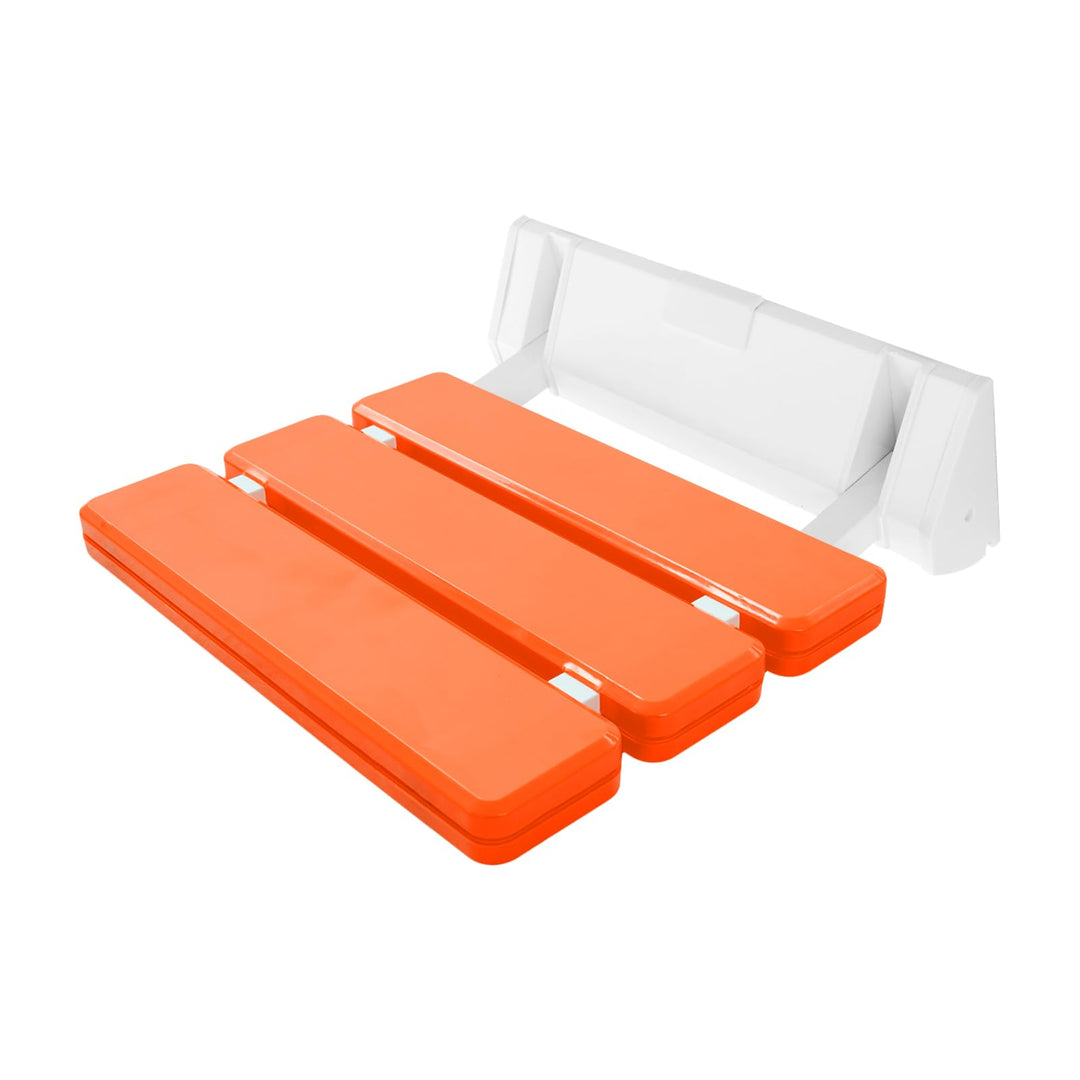 Klappbarer Wandstuhl Duschsitz Duschklappsitz Wandklappstuhl 32 x 34 x 10 cm blau/gelb/orange-rot fü