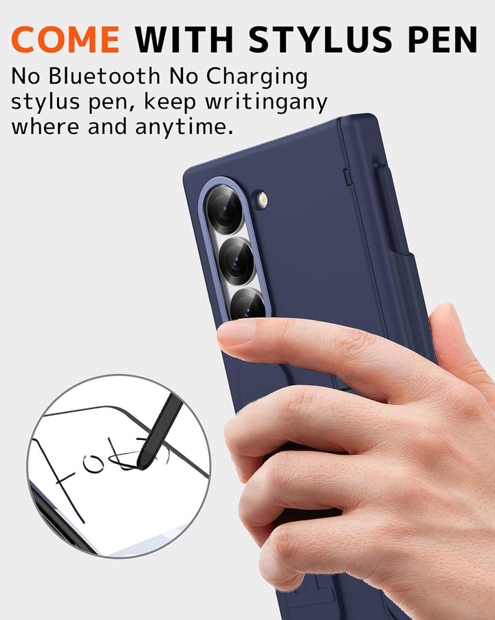 NINKI für Samsung Galaxy Z fold 7 Hülle mit Stift, Anti-Kratzer Displayschutz fold7 Hülle mit Stände