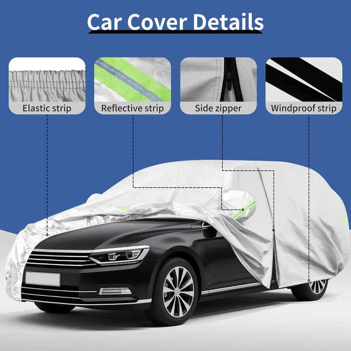 Auto Abdeckung Vollgarage Ersatz für VW Passat Variant, 6 Schichten Vollgarage Autoabdeckung für Reg