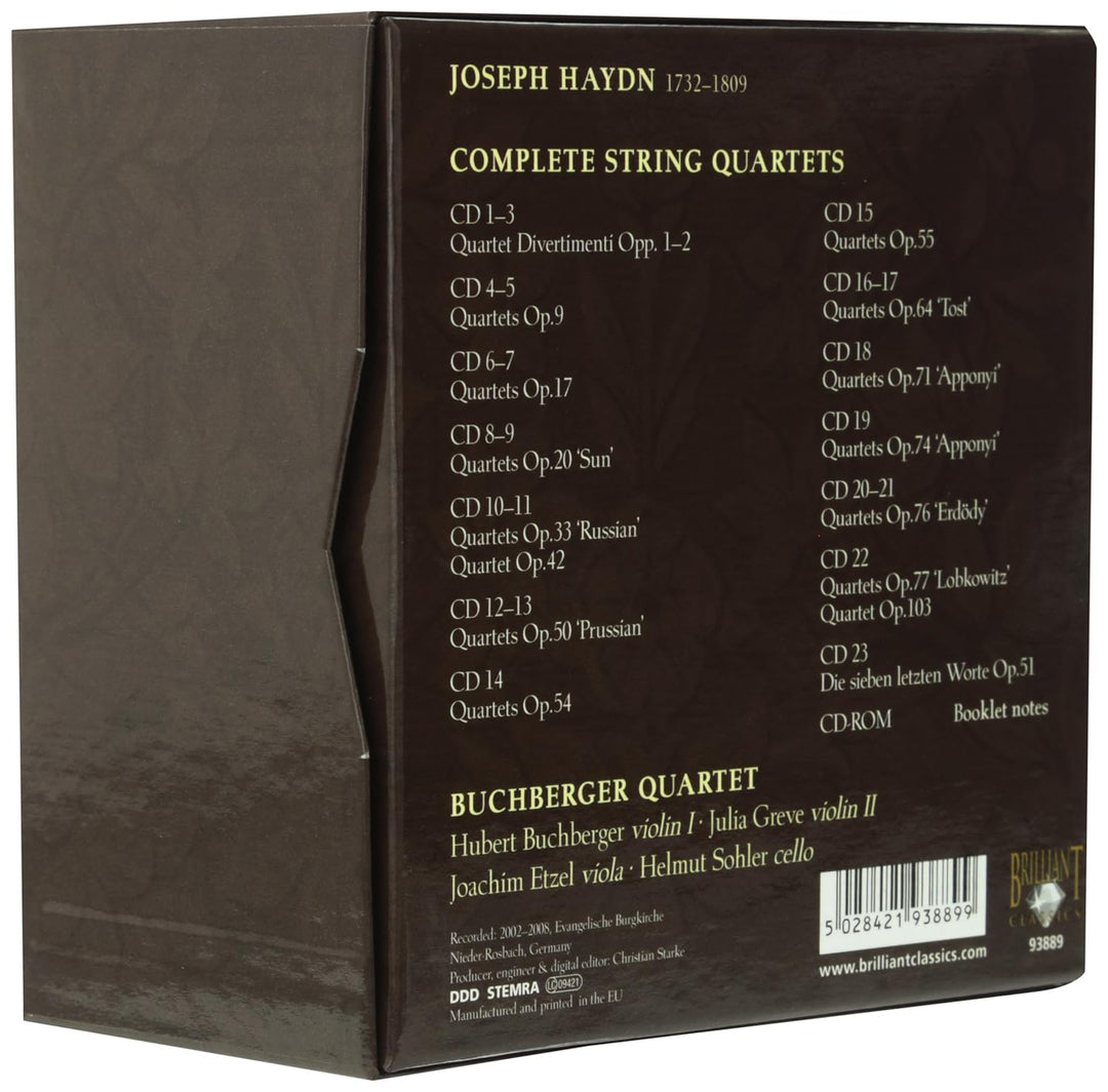 Haydn: Complete Strings Quartets 'Buchberger Quartett', Audio-CD