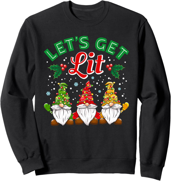 Lassen Sie sich lustige Weihnachtszwerge Sweatshirt