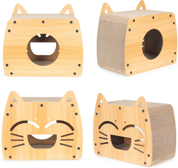 COIL Kratztonne, Katzenhöhle, Katzenkratzbaum, Katzenbett, Katzenliege, Umweltfreundliches Bett, Kra