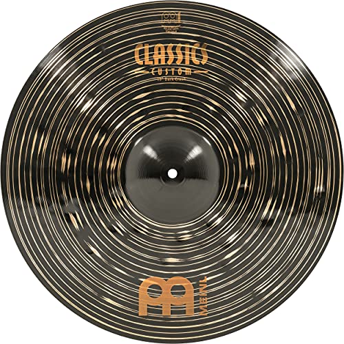 Meinl Classics Custom Dark 19 Zoll Crash (Video) Schlagzeug Becken (48,26cm) B12 Bronze, Dunkles Fin