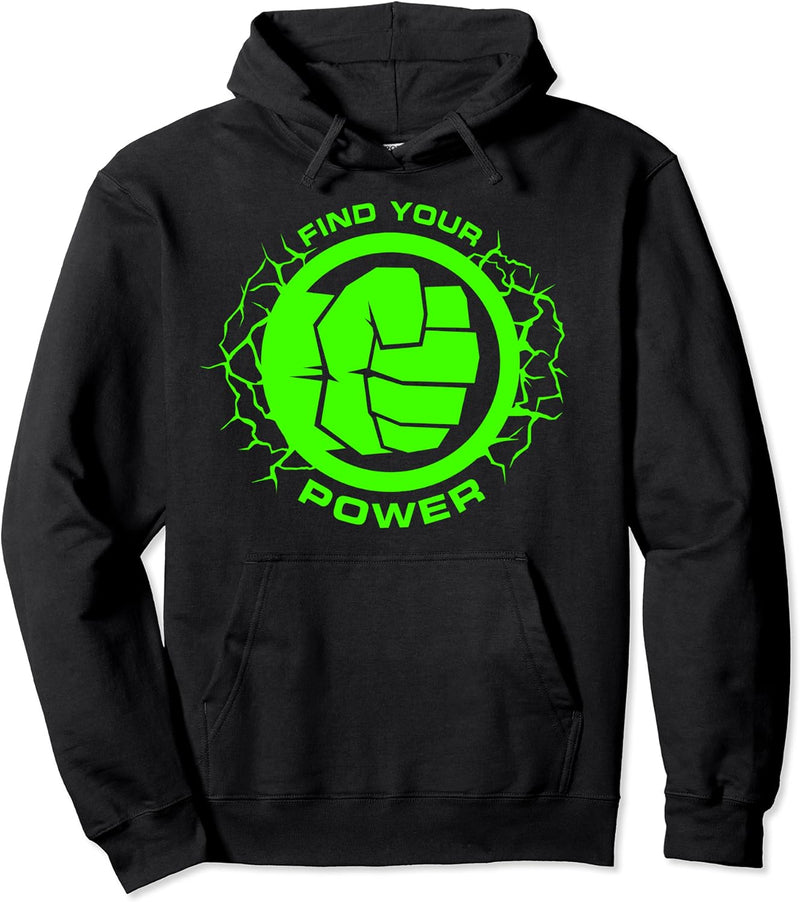 Marvel Hulk Find Your Power Simple Logo Pullover Hoodie