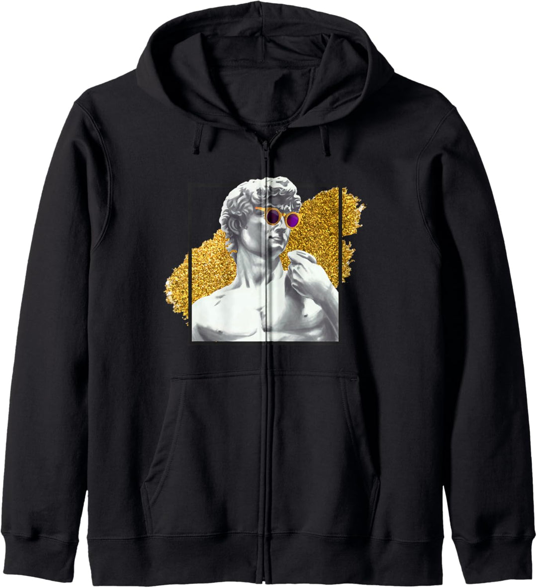 David Michelangelo mit Sonnenbrille, italienische moderne Kapuzenjacke