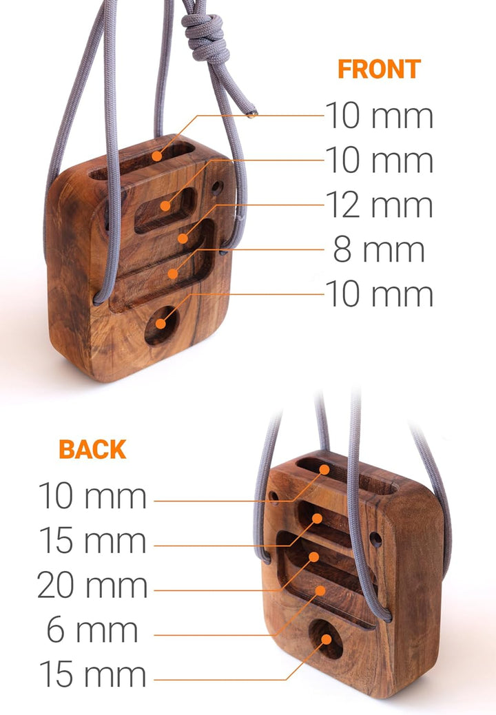 Tragbares Hangboard für Klettergriffe, Griffbrett-Trainer für Handgriffstärker, Quetschblock-Griff,
