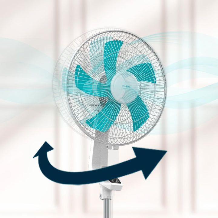 Cecotec Standventilator EnergySilence 620 Flow Control 50 W, 16 Zoll Durchmesser, 5 Flügel, 12-Stund