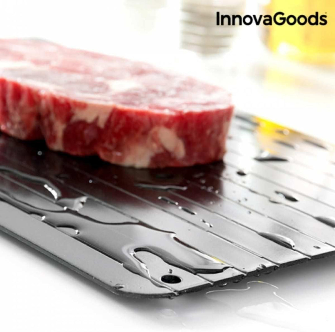 InnovaGoods - Schnelle Auftauplatte Qheat, Hohe Wärmeleitfähigkeit, Anti-Haft-Beschichtung, Energies