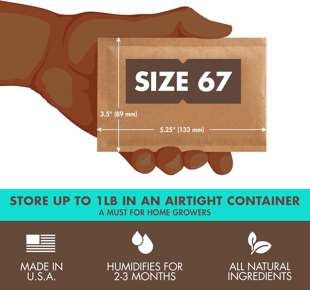 Boveda 60/67/70g 12-Packs (62% RH (Herbal