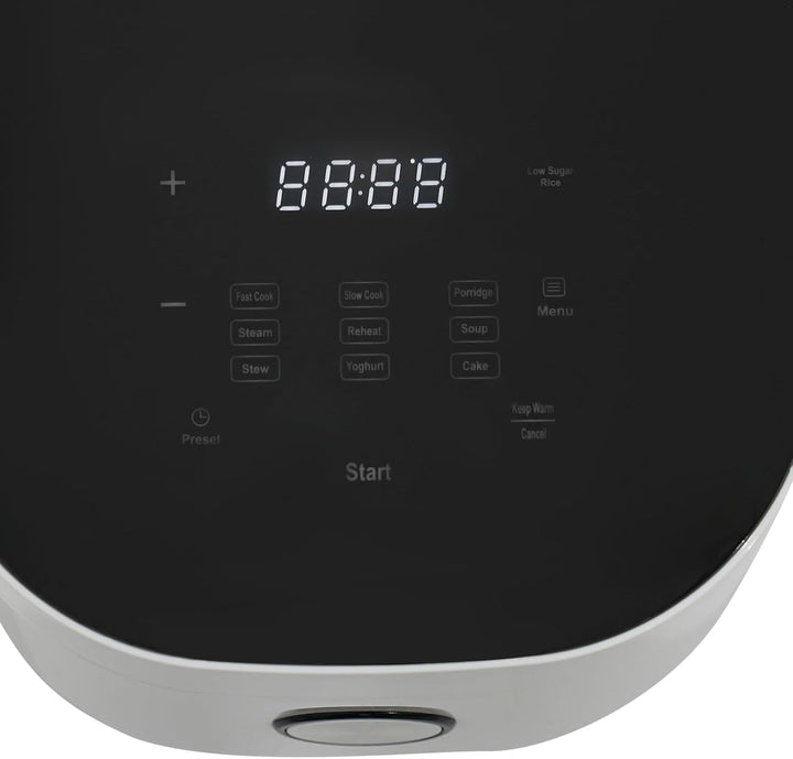 5L Mini Elektrischer Reiskocher Rice Cooker mit Low Carb Funktion and Edelstahl-Filterkorb 24h Timer