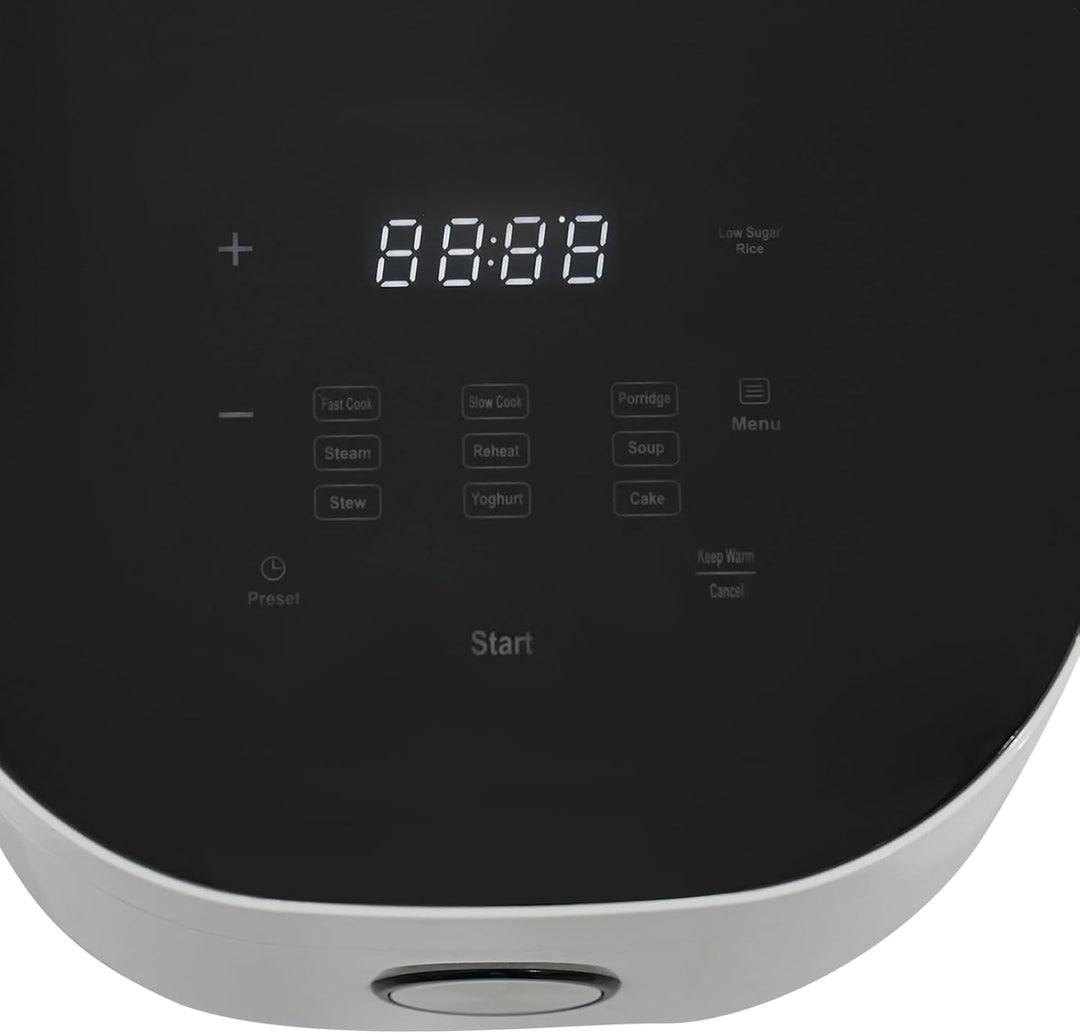 Multifunktionaler Reiskocher 5L, 24h Timer & 24h Warmhaltefunktion, Reis für bis zu 5-8 Personen ohn