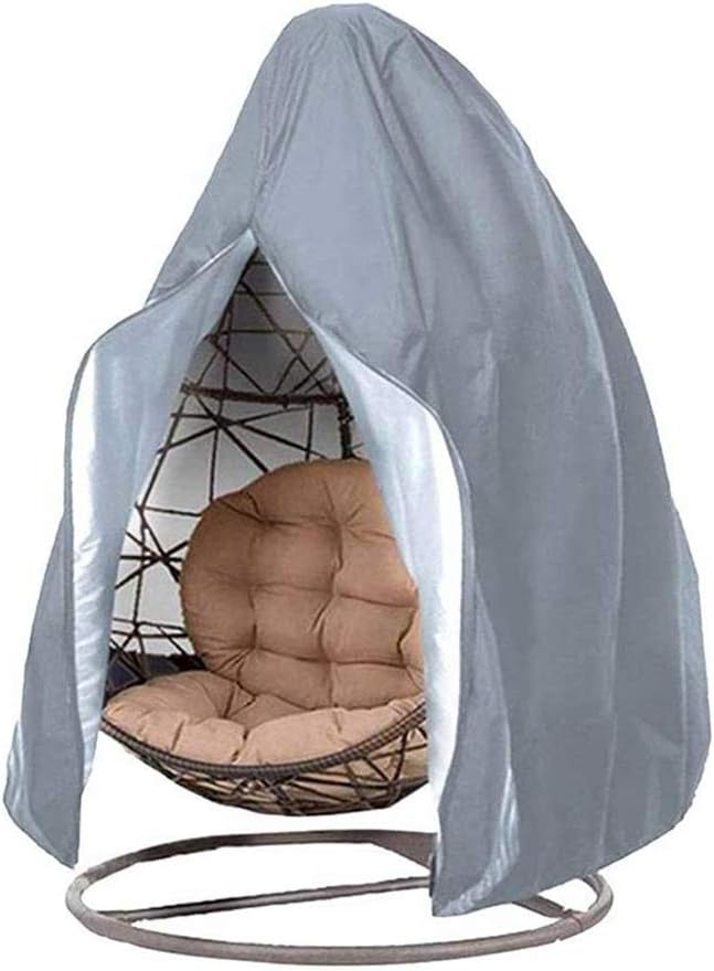 HONCENMAX Abdeckung für Hängesessel/Schwingsessel/Hängekorb mit Reissverschluss - Garten Rattan Wick