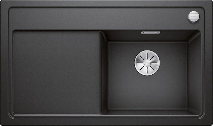 BLANCO ZENAR 45 S | SILGRANIT anthrazit | Einbauart: Einbau von Oben | Hauptbecken rechts | mit Abla