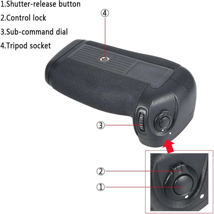 DSTE 2X EN-EL15 Batterie + USB Ladegerät with MB-D16 Batteriegriff Kompatibel für Nikon D750 DSLR Di