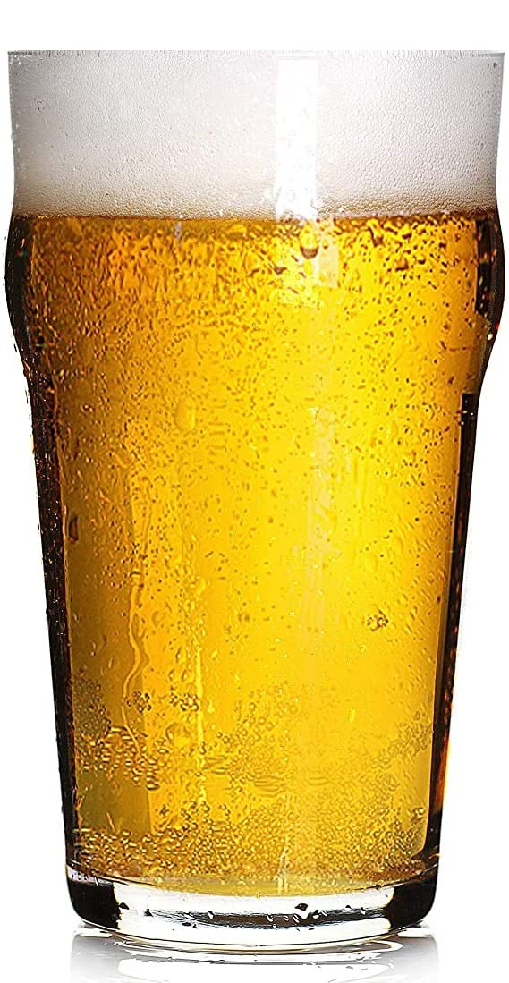 Hostelvia 12 kieliszków do piwa Nonic, 56 cl (1 Pint), wytrzymałe szkło hartowane 12 Stück (1er Pack