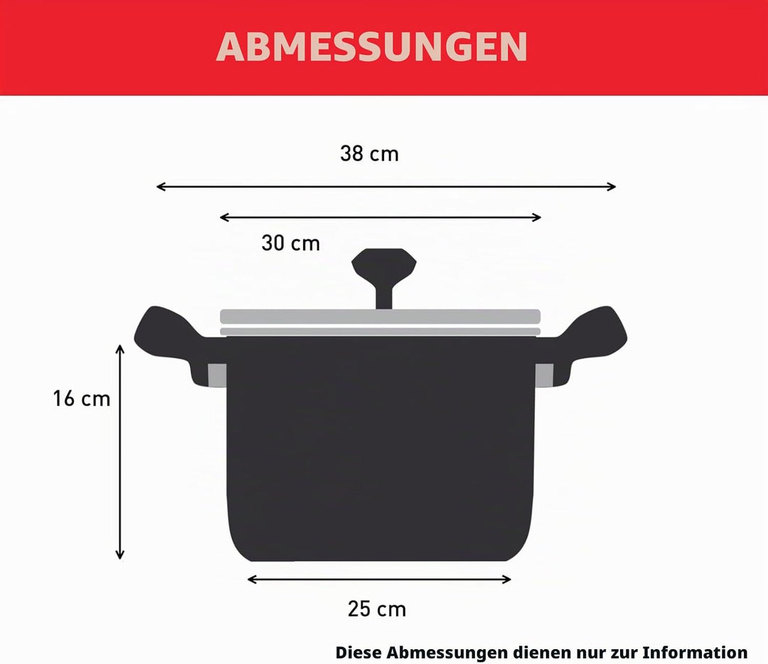Tefal Intuition XL B8646404 Grosser Edelstahl-Kochtopf 28 cm/8 L, Induktion, 5 Jahre Garantie, Premi
