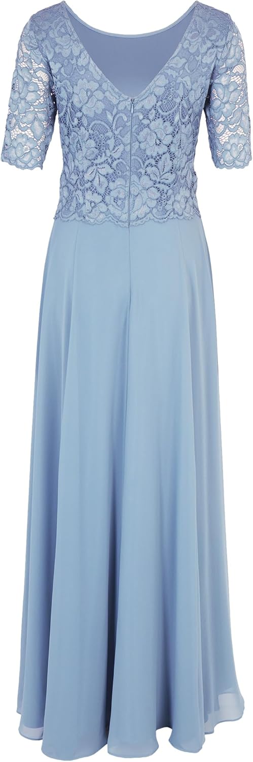 Vera Mont Damen 0266/4825 Kleid 52 Bluish Grey, 52 Bluish Grey