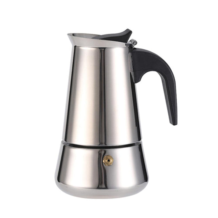 Espressokocher, Edelstahl Espressokocher für die Herdplatte, Italienische Kaffeekocher, Kaffeekocher
