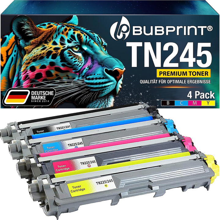 TN241 TN245 4 Toner kompatibel als Ersatz für Brother TN-241 TN-245 für MFC-9332CDW DCP-9022CDW MFC-