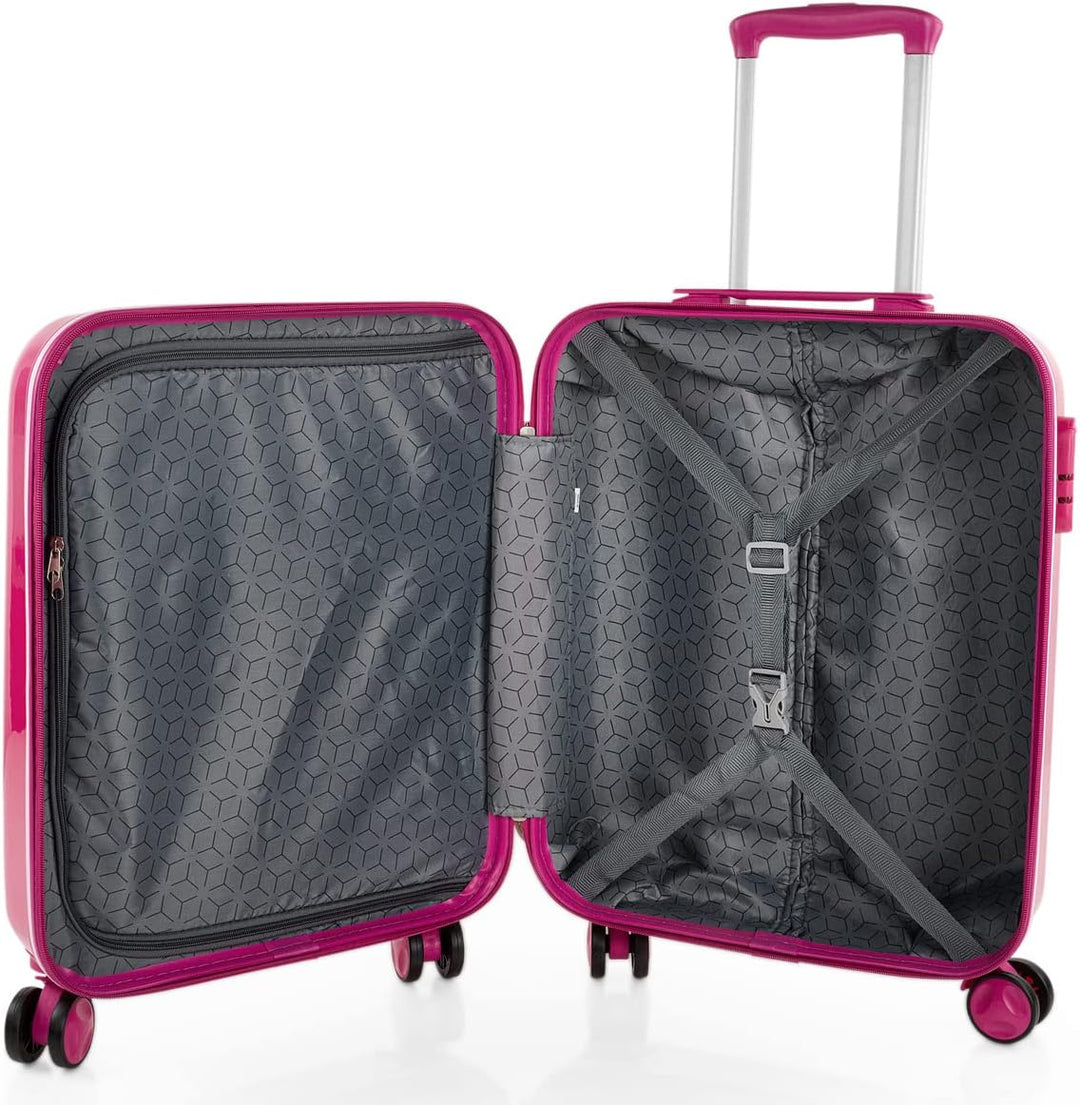 ITACA - Trolley Handgepäck Cabin Trolley Koffer Reisekoffer Hartschalenkoffer mit Zahlenschloss - Ka