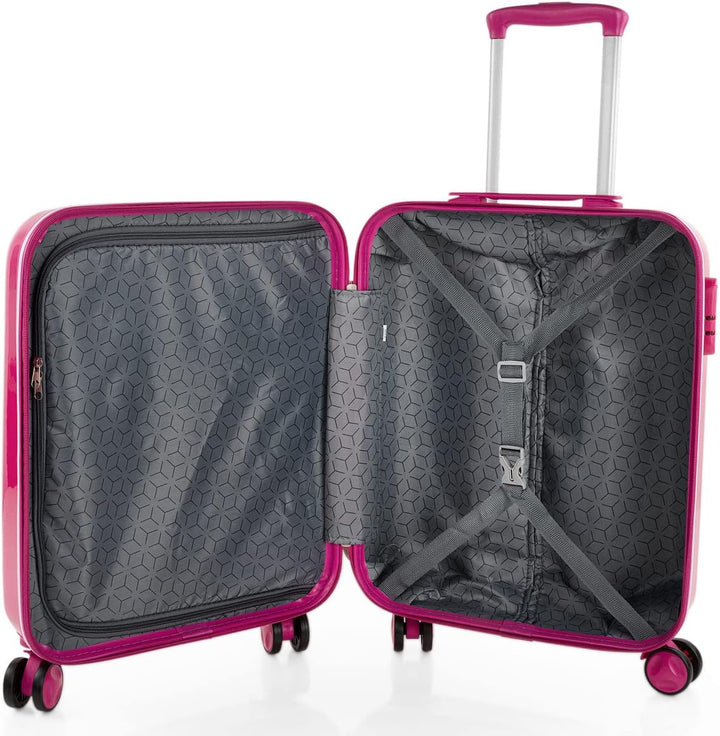 ITACA - Trolley Handgepäck Cabin Trolley Koffer Reisekoffer Hartschalenkoffer mit Zahlenschloss - Ka