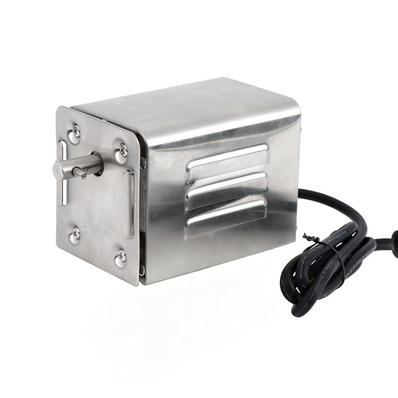 YJINGRUI 15W Grillmotor für grillspiess,Grillspiess Motor 230V,Drehspiess Motor für Spanferke,Huhn,E