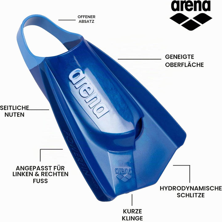 ARENA Unisex-Adult Powerfin Pro Ii Flossen 38-39 EU Blau, 38-39 EU Blau