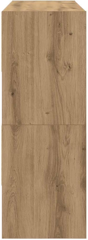 vidaXL Schuhregale 2 STK. Stapelbar Artisan-Eiche 89,5x30x40 cm, Schuhaufbewahrung, Schuhorganizer,