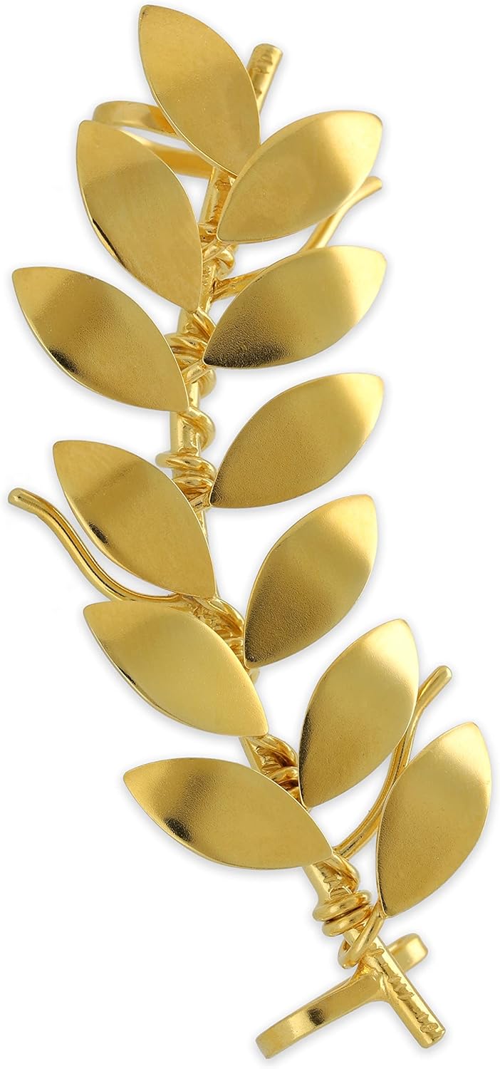 Handmade geschenk für sie Rechts - Roségold Olivenblatt Ohr Manschette Ohrring kein Piercing, Gesche