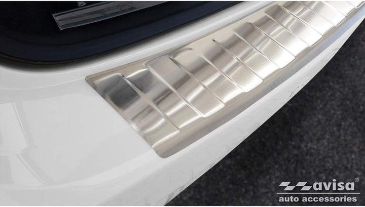 Avisa Edelstahl Heckstossstangenschutz kompatibel mit Porsche Cayenne II 2010-2014 & FL 2014- 'Ribs'