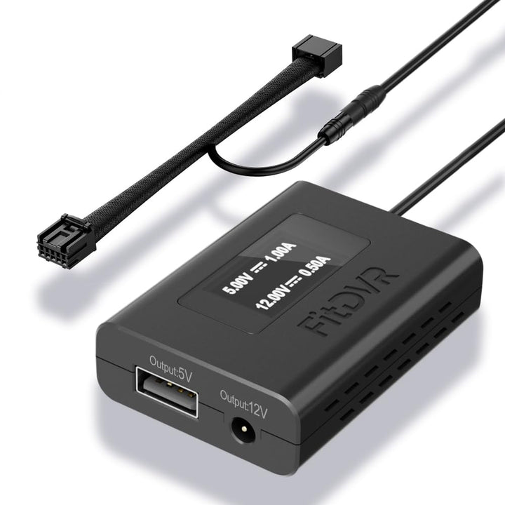 FitDVR Dash Cam Netzteil (5-Pin) für Mazda CX-5, MX-5, Mazda 3, Mazda 6 mit Auto-Dimmspiegel, LED-Di
