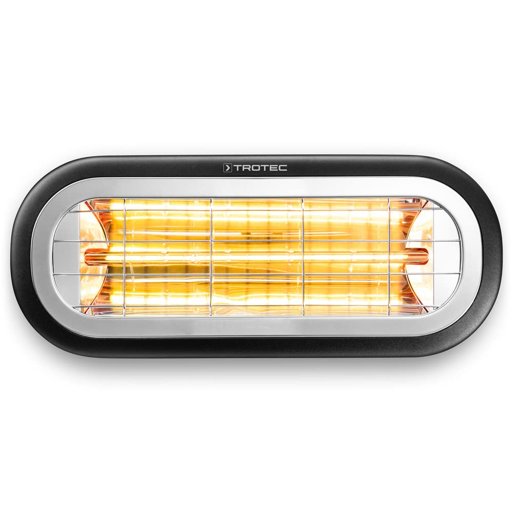 TROTEC Standheizstrahler IR 2001 – Heizleistung 2000 W – Infrarotheizung, IP65, Outdoor, Fläche im A